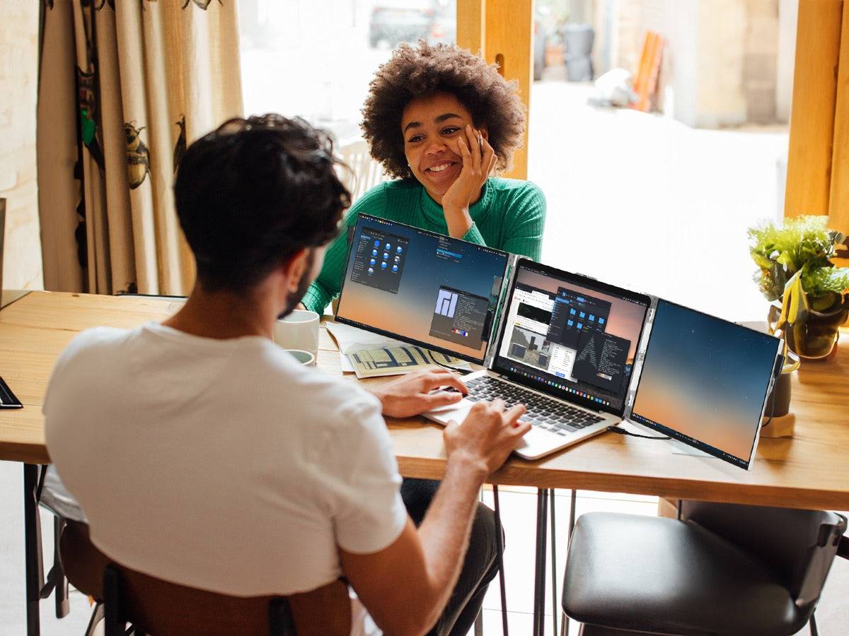how to split the screen in laptop and monitor