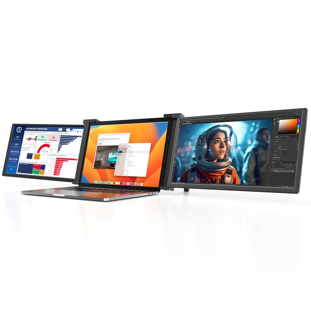LIMINK S11 - Extensor de pantalla portátil de triple monitor para laptop de  13 a 16 pulgadas