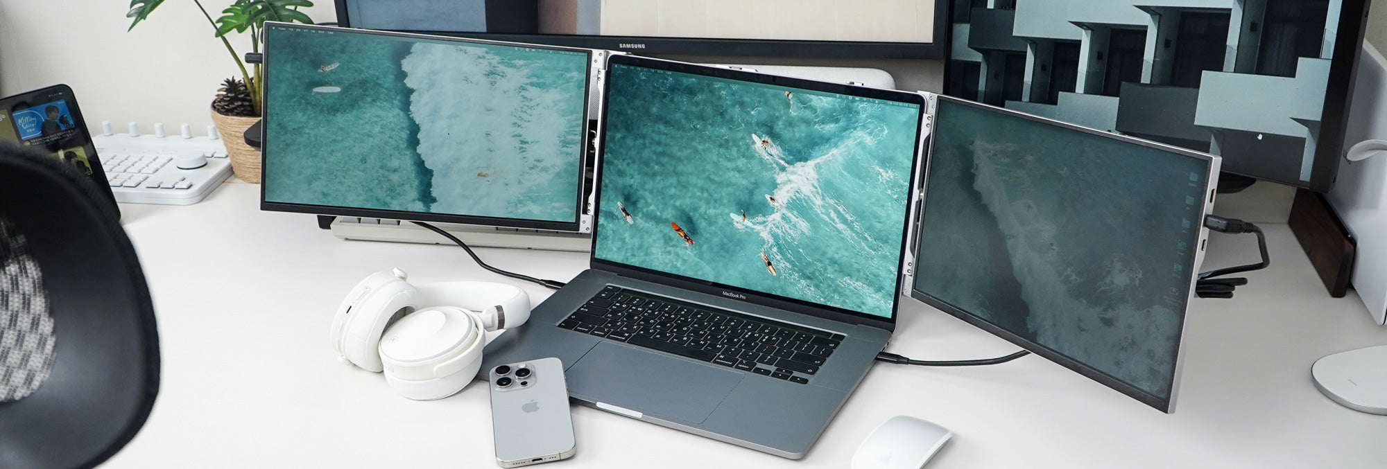 dual display portable monitor